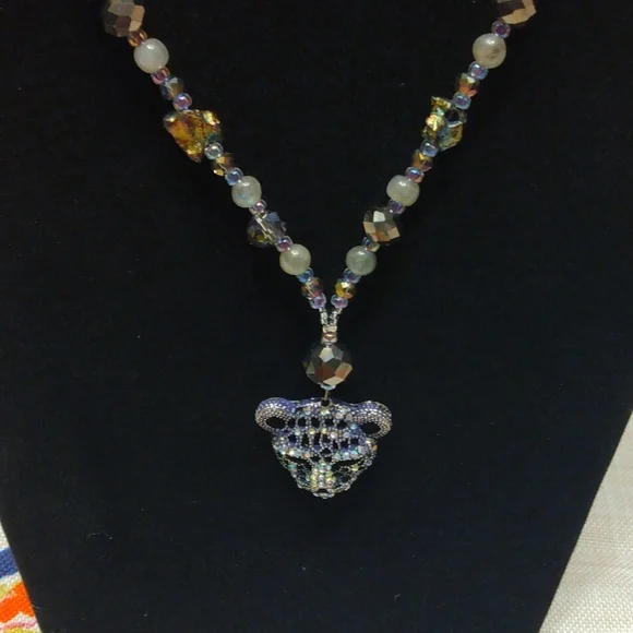 💖(2 for $20)Handmade beaded natural stone necklace - Picture 2 of 6